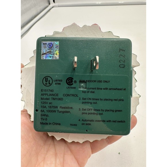 Vintage Santa's Power Christmas Wreath Timer 24 Hour Mechanical Timer Excellent - Picture 3 of 6